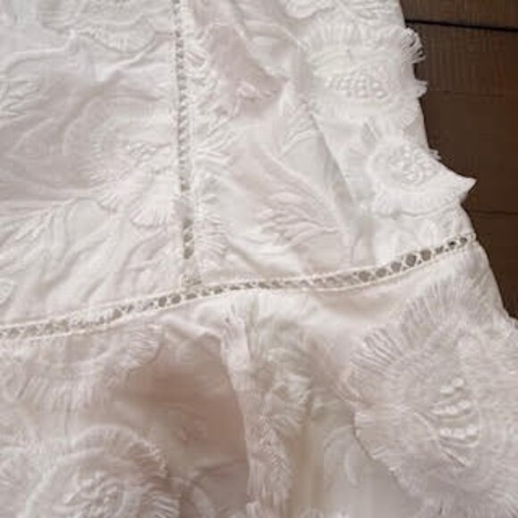 🤍INC White Textured Sleeveless Dress (Size 14) - Picture 5 of 10